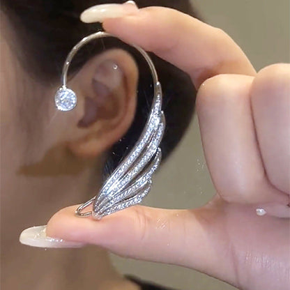 Glitter Diamant Schwan Flügel ohne Ohr Piercing Clip